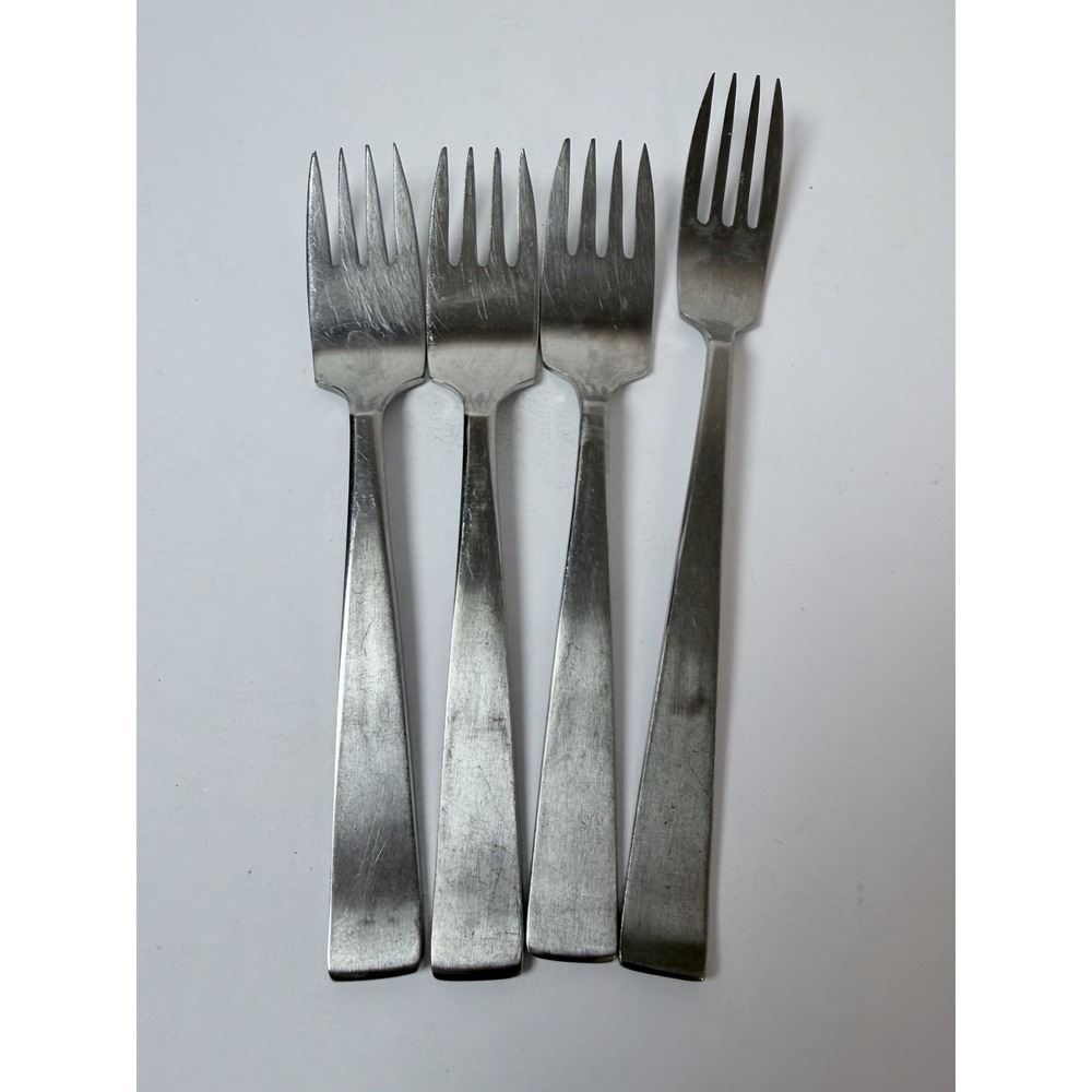 Sola Holland 3 Salad 1 Dinner Fork Set CORA MCM Stainless Steel‎ Flatware